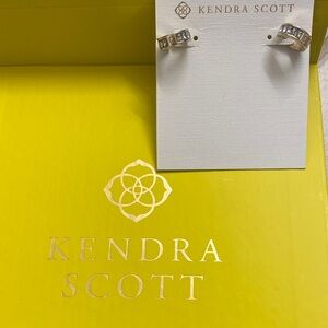 Kendra Scott Gold and Crystal Huggie Earrings